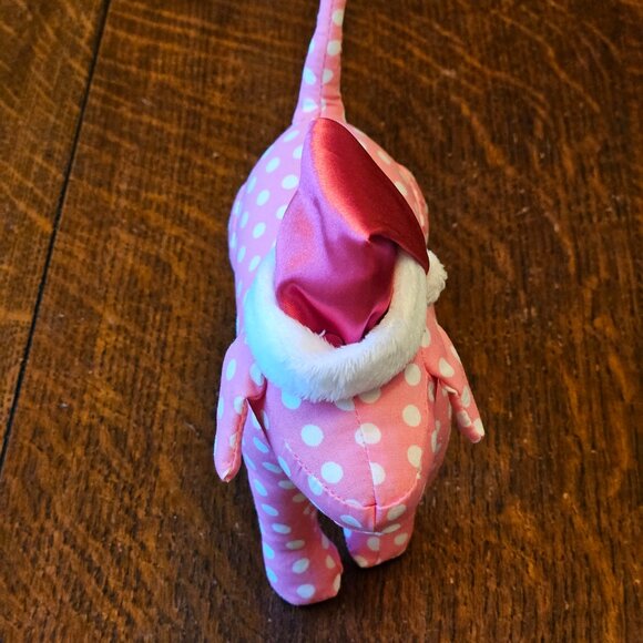 Victoria's Secret PINK Polka Dot Dog in Santa Hat - Picture 5 of 7